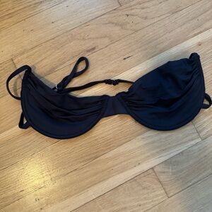 Frankie’s Bikinis Black Underwire Swimsuit Top